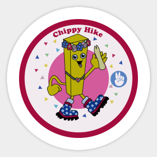 Mrs Chippy Hike Badge Sticker